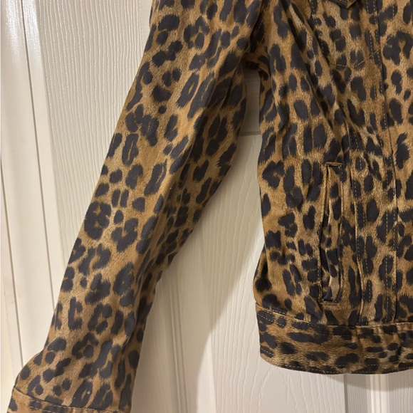 Style & Co. Animal Print Denim Jacket Medium - Picture 6 of 8